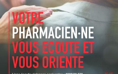 Victime de violence conjugale? Votre pharmacien peut vous aider.